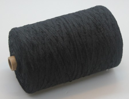 Chenillegarn Sammetsgarn 250 g, svart