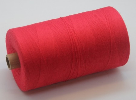 Bomullsgarn 16/2 fargekode 1650 rød med litt rosa i