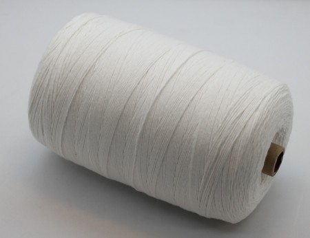 Bomullsgarn 12/6 Hvitt/Bleket